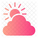Clouds And Sun  Icon