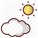 Clouds And Sun Icon