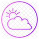Clouds And Sun  Symbol