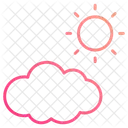 Clouds And Sun  Icon