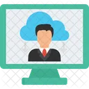 User Clouds Database Cloud Computing Icon