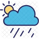 Clouds Raining Sun Icon