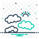 Clouds Climate Sun Icon