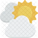 Clouds Sun Climate Weather Icon
