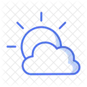 Shady Cloudy Cloudy Weather Symbol
