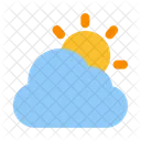 Cloudy Sunny Cloud Icon