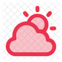 Cloudy Sunny Cloud Icon