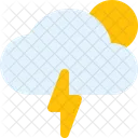 Cloudy Thunder Day Icon
