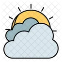 Sun Cloudy Thick Icon