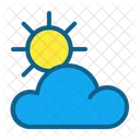 Cloud Sun Atmosphere Climate Increasing Clouds Weather Forecast Icon