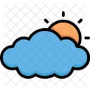 Cloudy Cloud Sun Icon