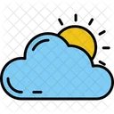 Cloudy Cloud Clouded Icon
