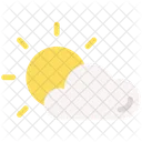Cloudy Forecast Sun Icon