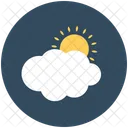 Cloudy Day Sunny Icon