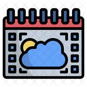 Cloudy Calendar Weather Icon