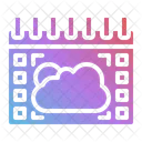 Cloudy Calendar Weather Icon
