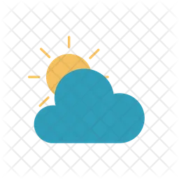 Cloudy and sun  Icon