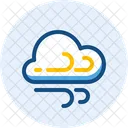 Cloudy And Windy Cloudy Cloud Icon