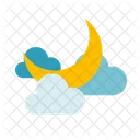 Cloudy at night  Icon