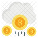 Cloud Bitcoin Bitcoin Cloud Icon
