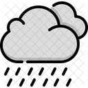 Cloudy cloud rain  Icon