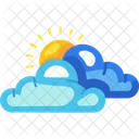 Cloudy Cloud Sun Cloudy Cloud Icon