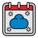 Cloud Weather Calendar Icon