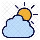 Cloudy Day Cloud Sun Icon