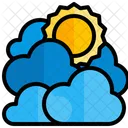 Cloudy Sun Rain Icon