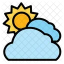 Cloudy Day Sun Cloud Icon