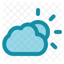 Cloudy Day Sunny Weather Icon