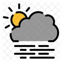 Cloudy Foggy Day Weather Forecast Local Weather Icon