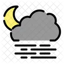 Cloudy Foggy Night  Icon