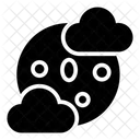 Cloudy Full Moon  Icon