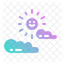 Cloudy Cloud Sun Icon