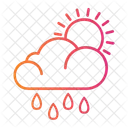 Weather Rain Sun Icon