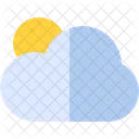 Cloudy Cloud Sun Icon