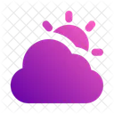 Cloudy Sunny Cloud Icon