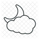 흐린 달  아이콘