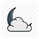 Cloudy Moon Icon