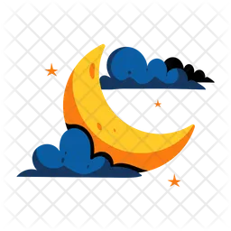 Cloudy Moon  Icon