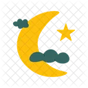 Cloudy Moon Icon