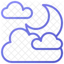 Cloudy moon  Icon