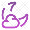 Cloudy Moon Icon