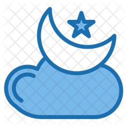 Cloudy night Icon