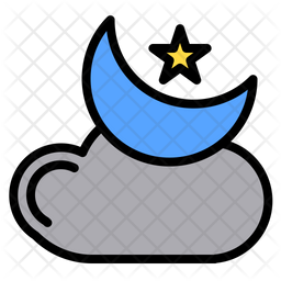 Cloudy night Icon