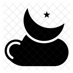 Cloudy night Icon