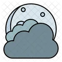 Moon Cloudy Thick Icon