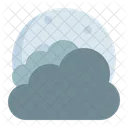 Moon Cloudy Thick Icon