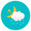 Cloudy Night Nighttime Night Sky Icon